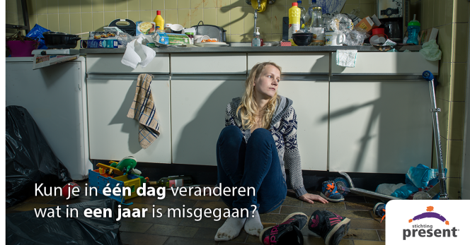 Advertentie jonge vrouw
