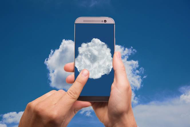 Foto van een mobiele telefoon.