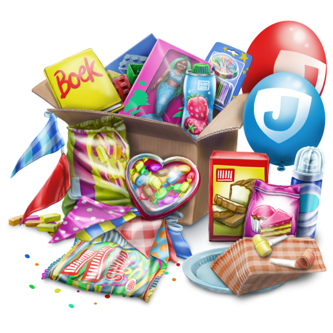 Verjaardagsbox Stichting Jarige Job