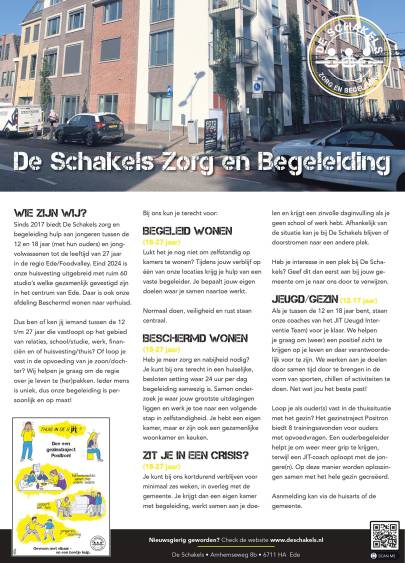 Advertentie De Schakels Zorgkrant 2024