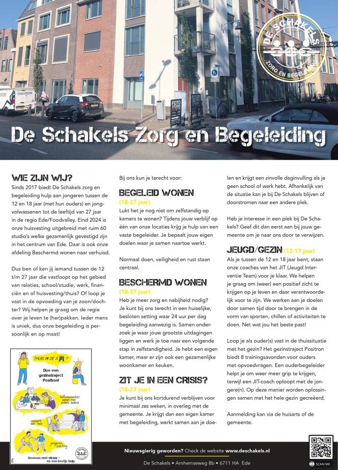 Advertentie De Schakels Zorgkrant 2024