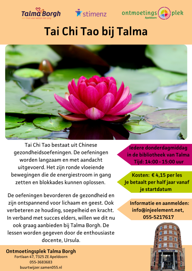 Flyer Tai Chi Tao Talma najaar 25