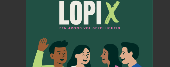 Logo van Lopix een avond vol gezelligheid