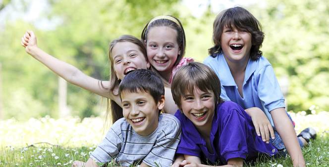 Foto van 5 kinderen