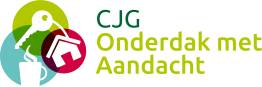 Informatieve afbeelding: Een logo met de tekst 'Onderdak met Aandacht'