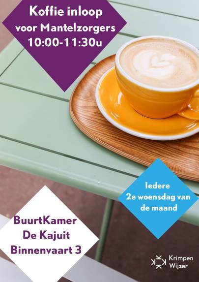 Koffie Inloop voor mantelzorgers