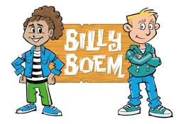 Informatieve afbeelding: Logo met de tekst 'Billy Boem'