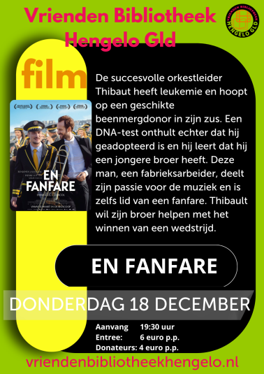 Poster van film op 18 december
